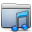 Graphite Smooth Folder Music Icon 32x32 png